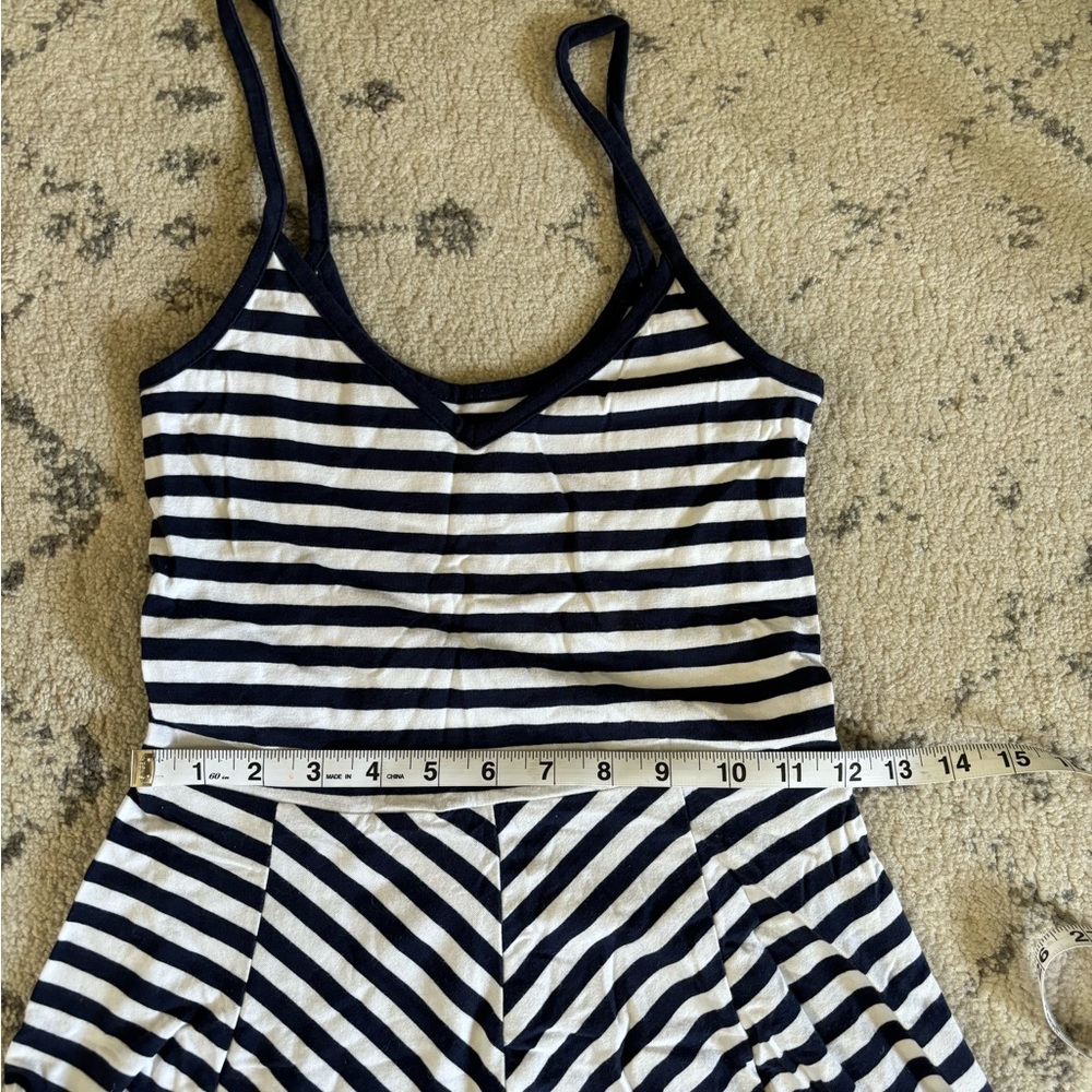SO Navy and White Striped Spaghetti Strap Sundress, Size Small - Picture 7 of 7